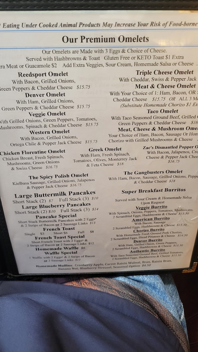 Don's Main Street Family Restaurant Photo Menu 2