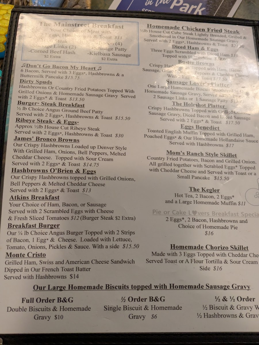 Don's Main Street Family Restaurant Photo Menu 3