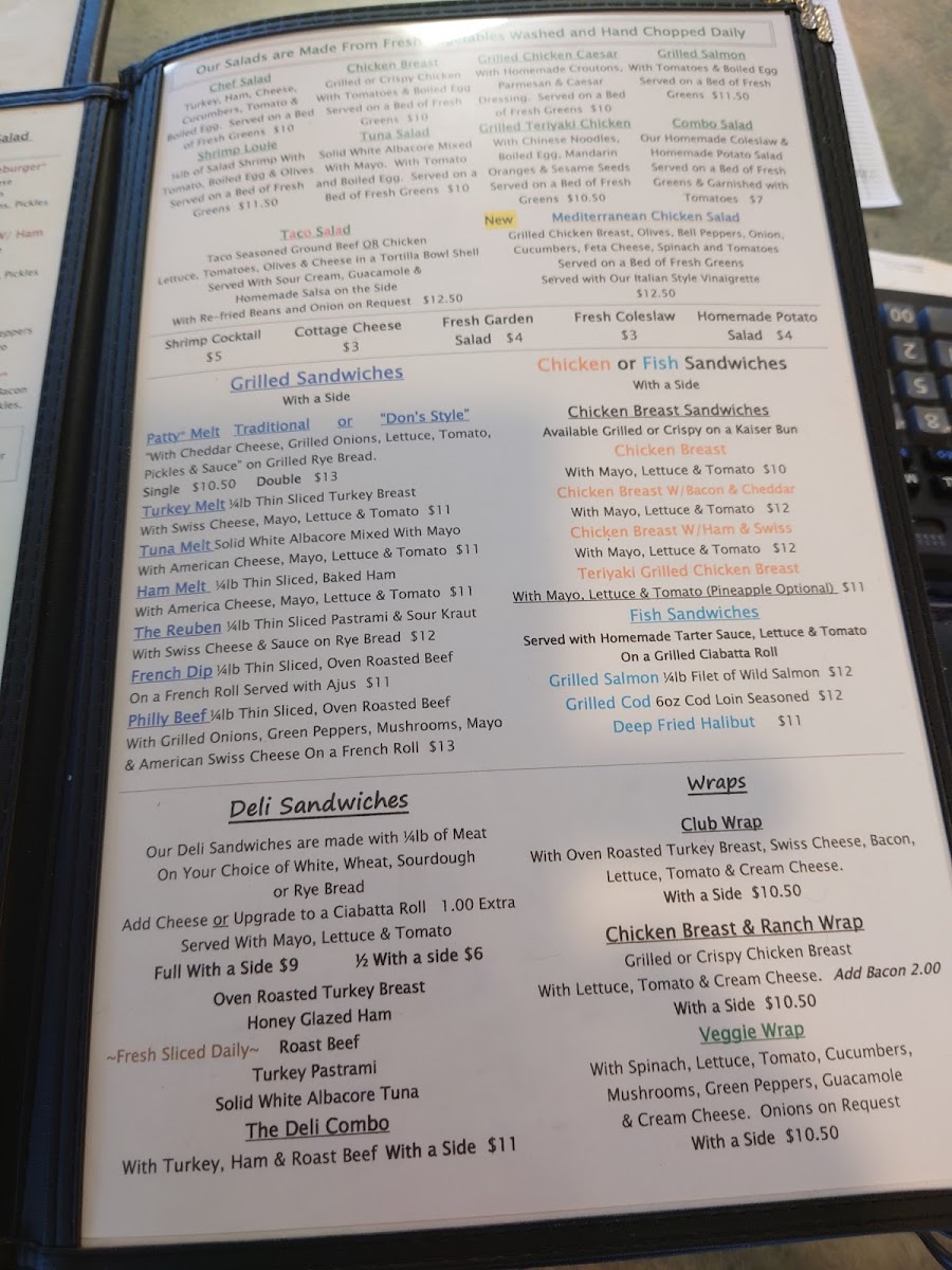 Don's Main Street Family Restaurant Photo Menu 6