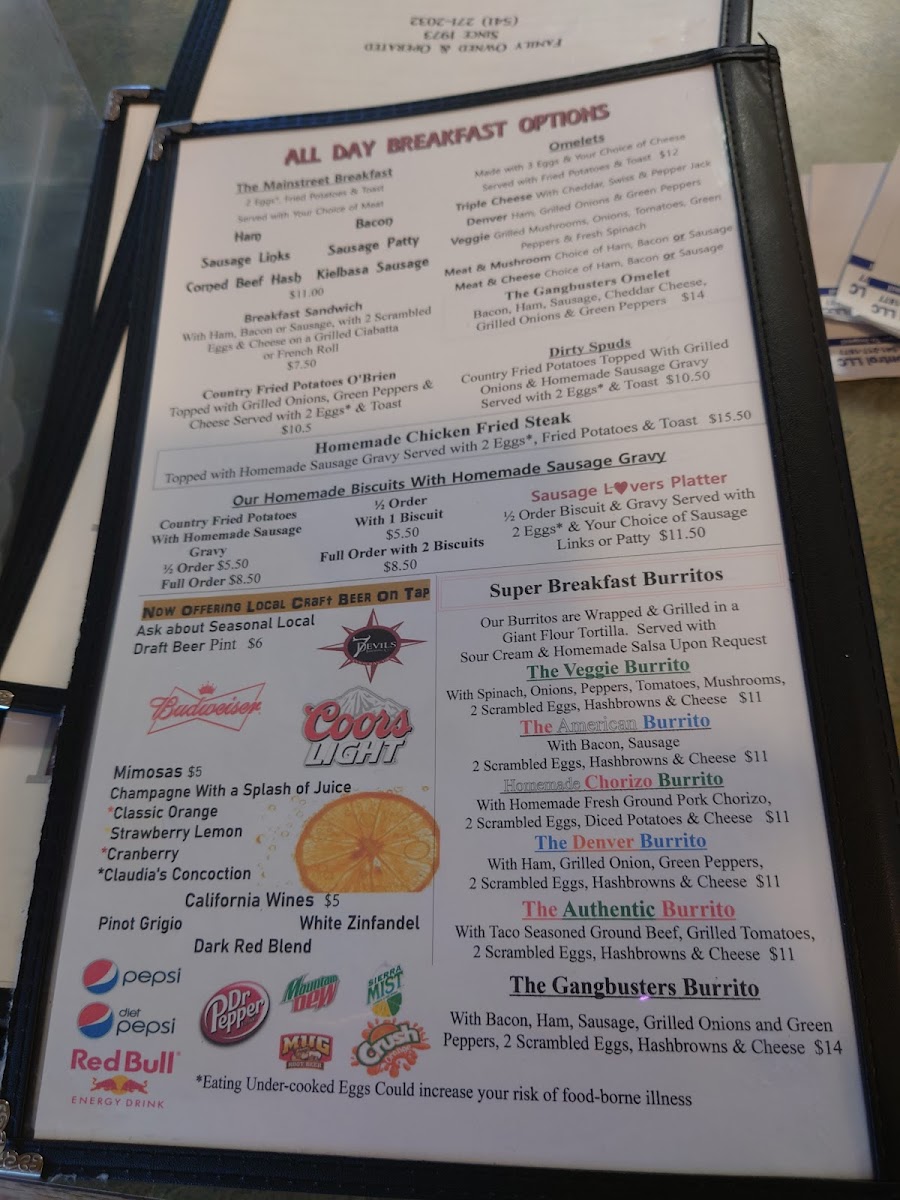 Don's Main Street Family Restaurant Photo Menu 7