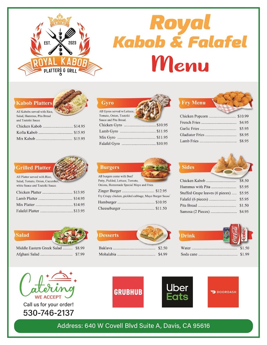 Royal Kabob and Falafel Photo Menu 2