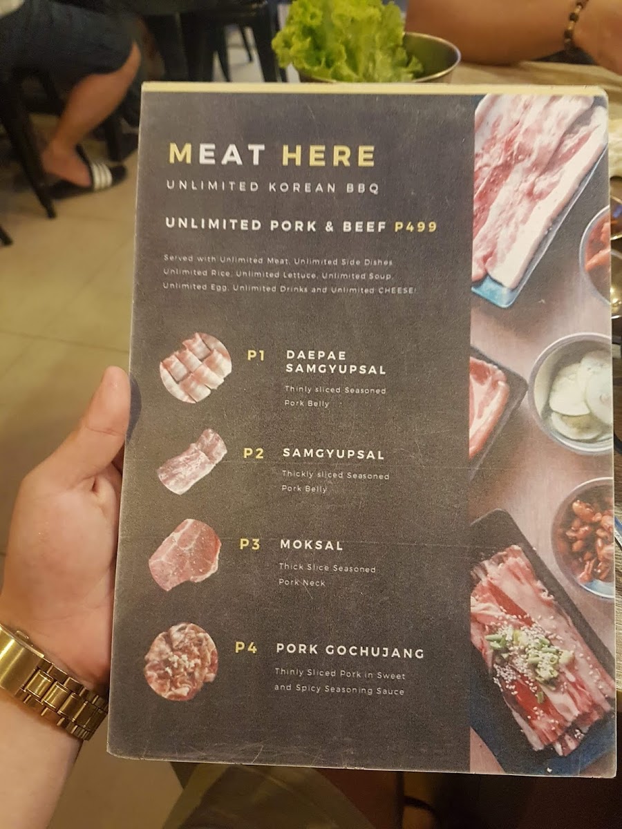 Meat Here Unlimited Korean BBQ Photo Menu 7