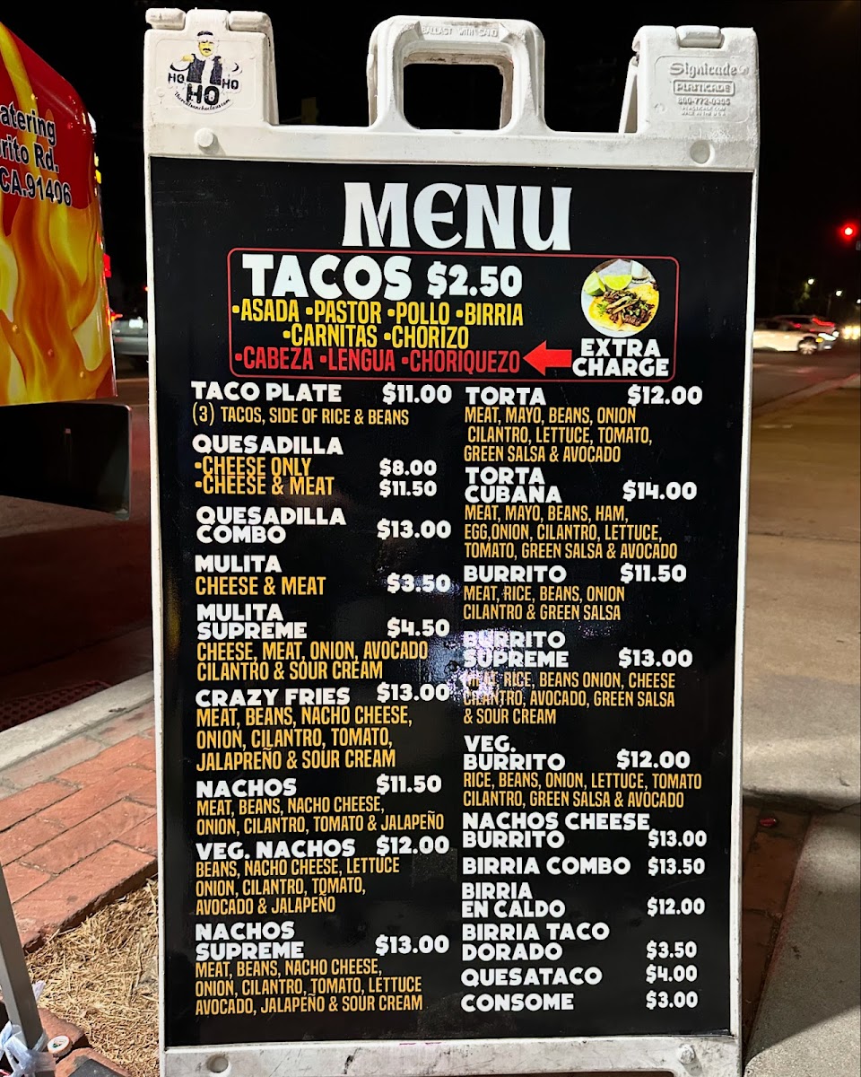 El Cuatrero Tacos Photo Menu 1