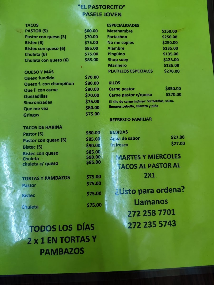 Taqueria Pasele Joven Photo Menu 1