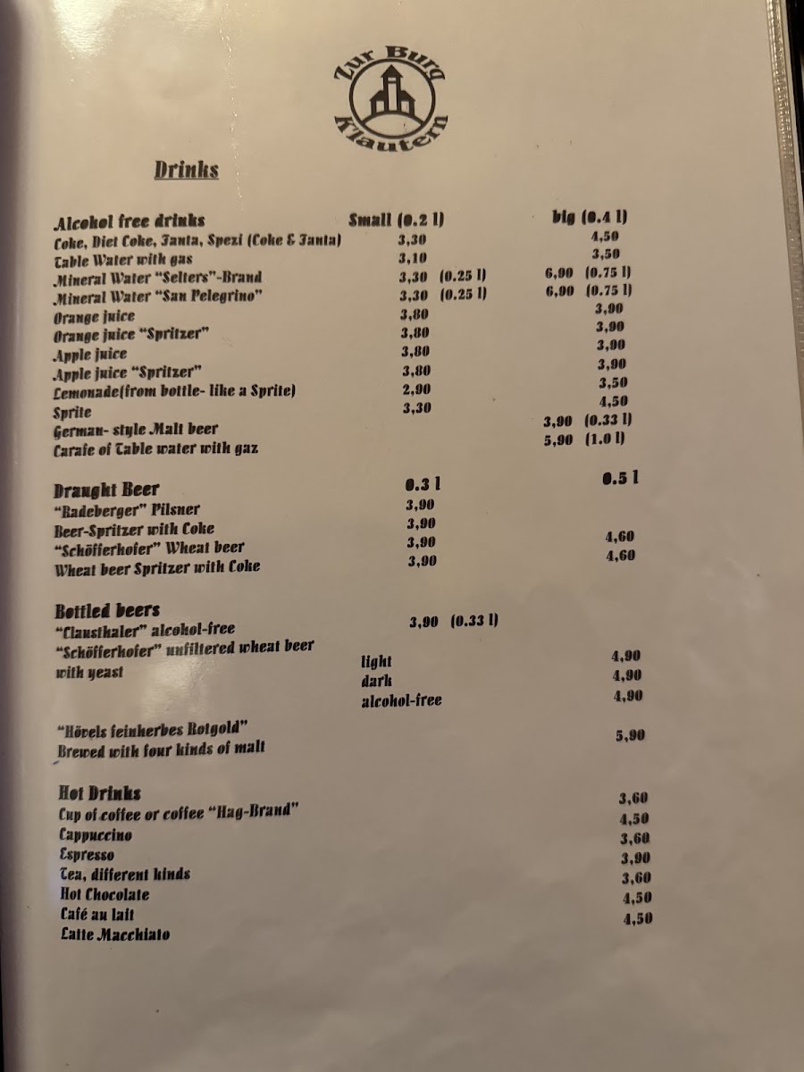 Restaurant Steakhaus Zur Burg Photo Menu 4