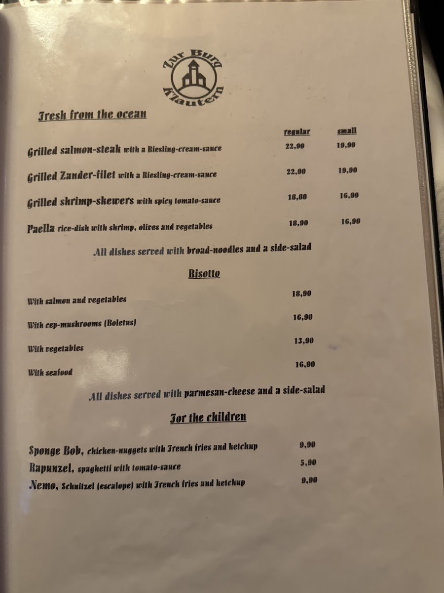 Restaurant Steakhaus Zur Burg Photo Menu 9