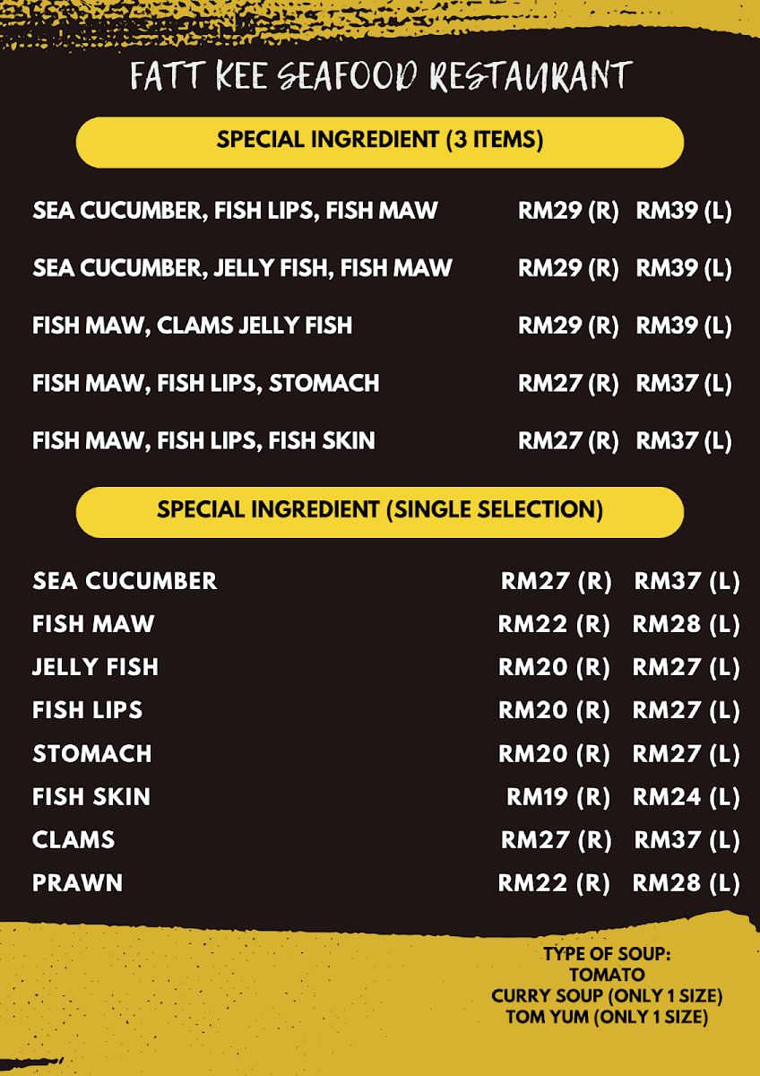 Fatt Kee Seafood Restaurant Imago Photo Menu 3
