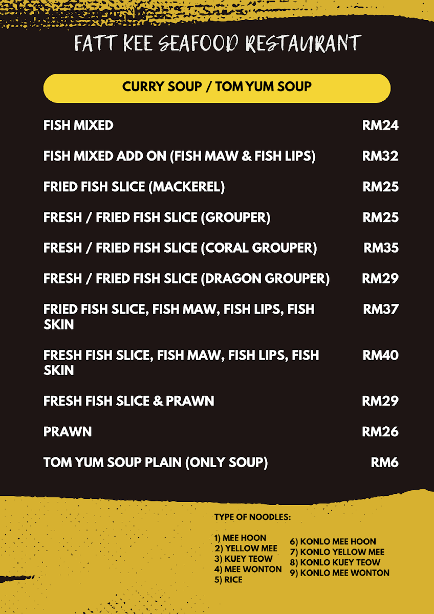 Fatt Kee Seafood Restaurant Imago Photo Menu 4