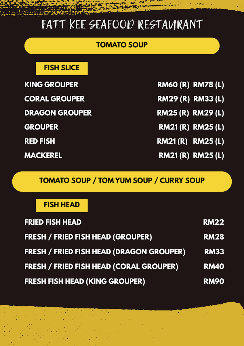 Fatt Kee Seafood Restaurant Imago Photo Menu 5