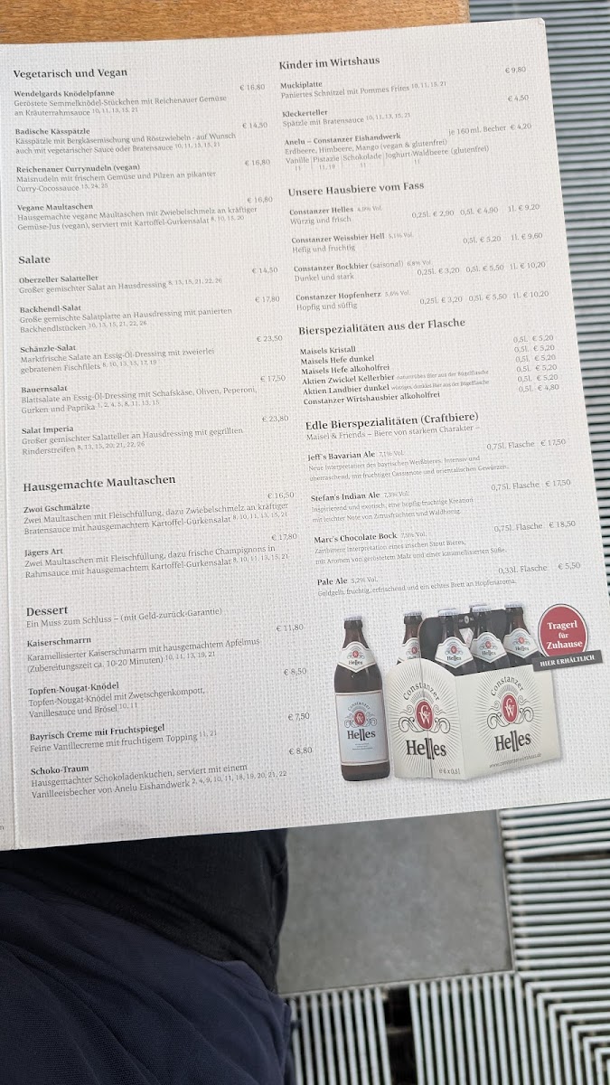 Constanzer Wirtshaus Photo Menu 3