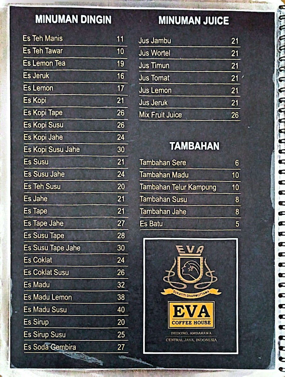 Eva Coffee House Photo Menu 2
