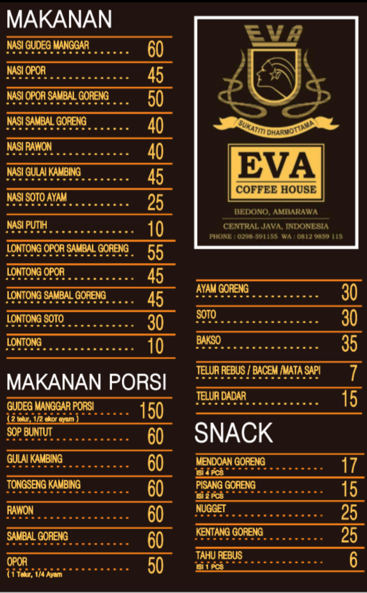 Eva Coffee House Photo Menu 3