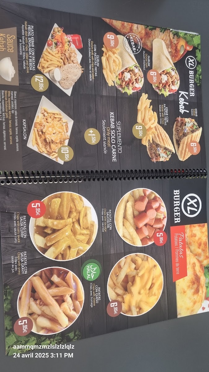 XL Burger Photo Menu 10