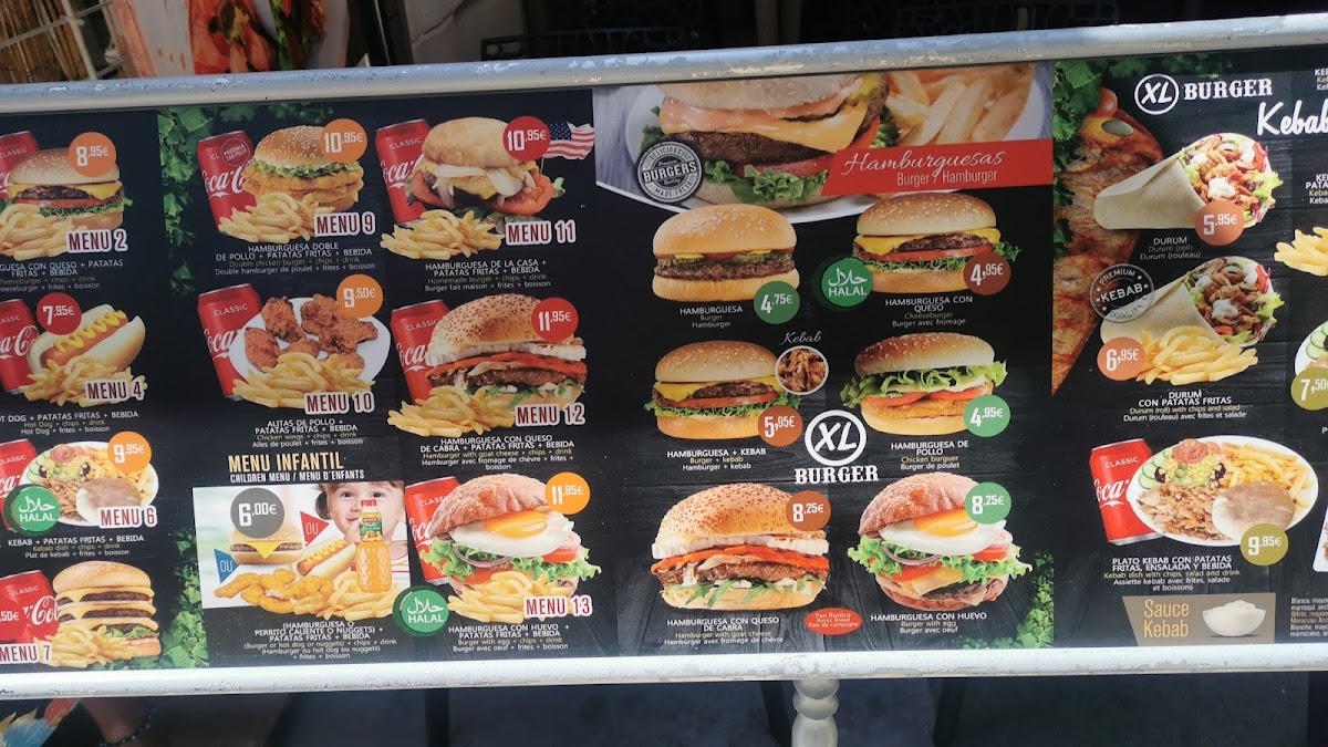 XL Burger Photo Menu 3