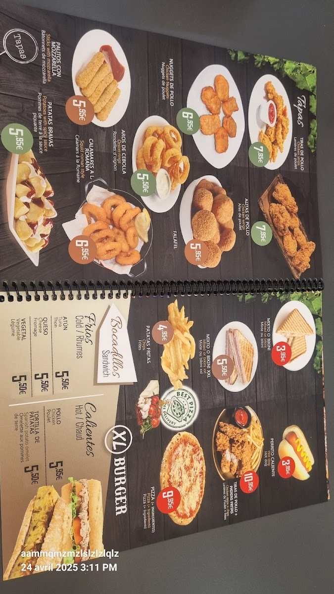 XL Burger Photo Menu 6
