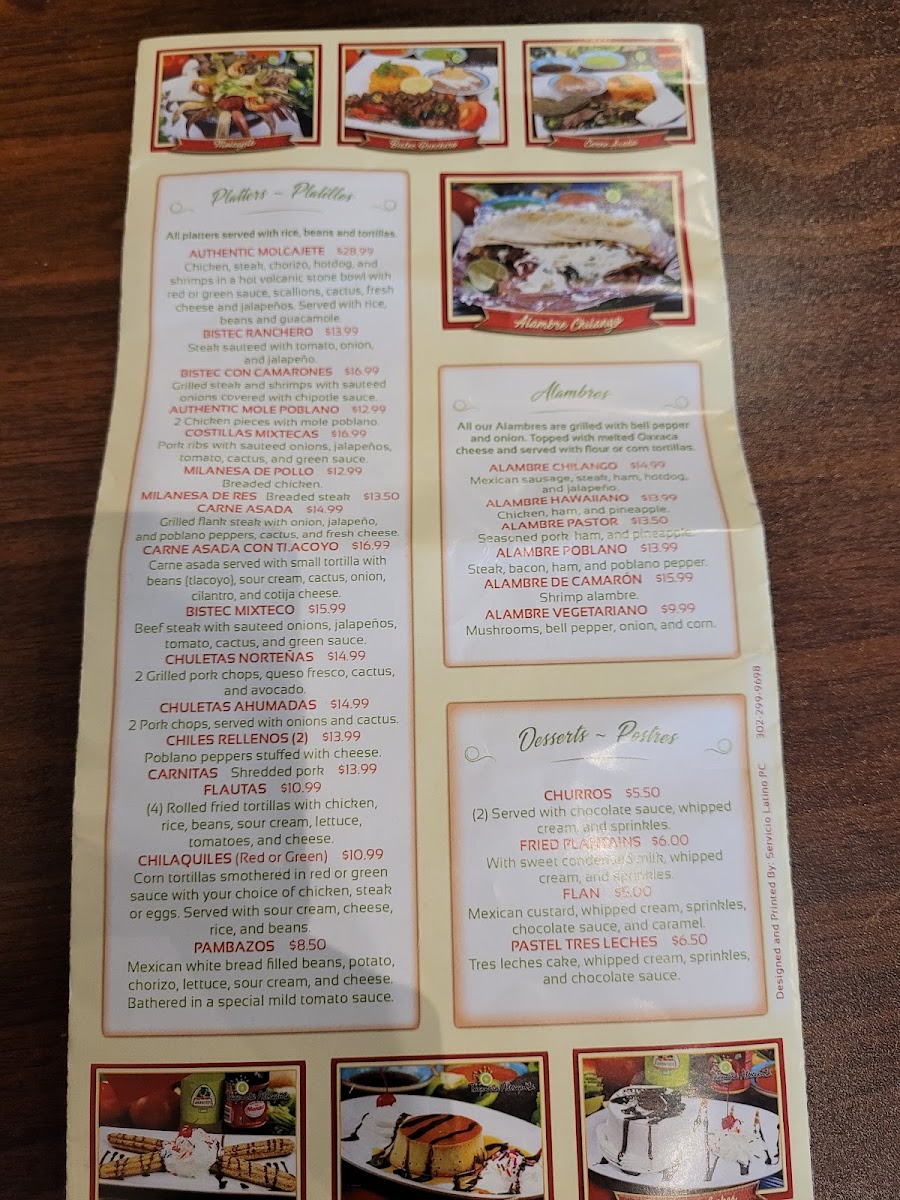 Atexquita Mexican Restaurant Photo Menu 5