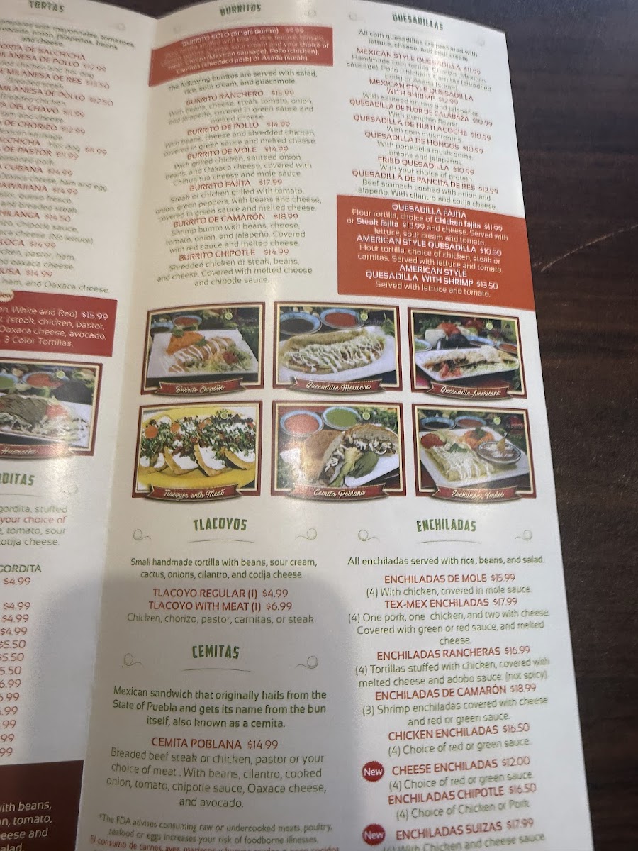 Atexquita Mexican Restaurant Photo Menu 6