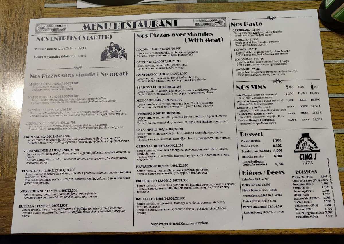 Pizzeria Felice Photo Menu 3