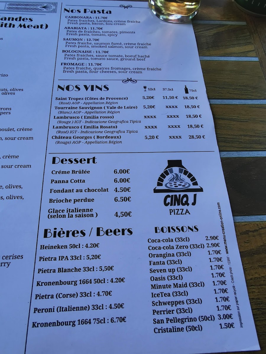 Pizzeria Felice Photo Menu 6