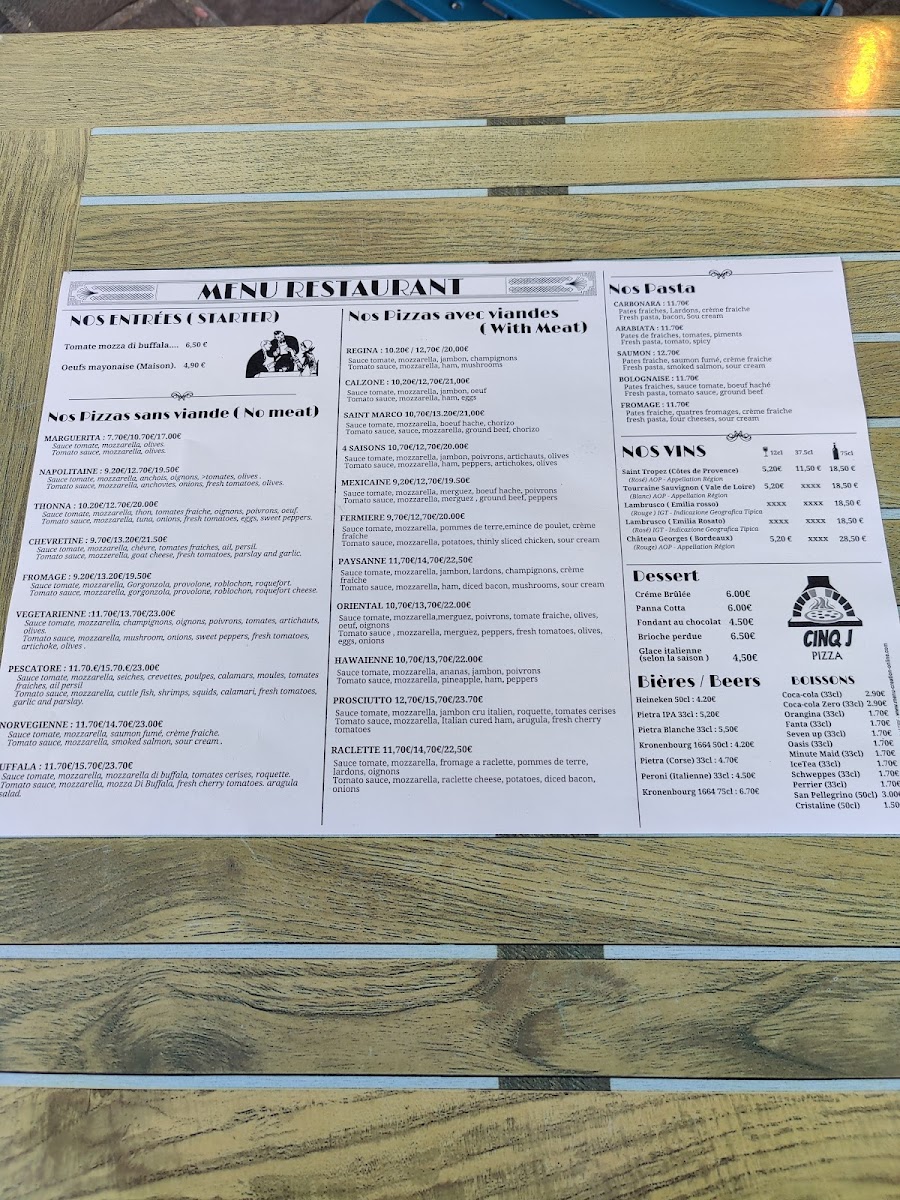 Pizzeria Felice Photo Menu 9