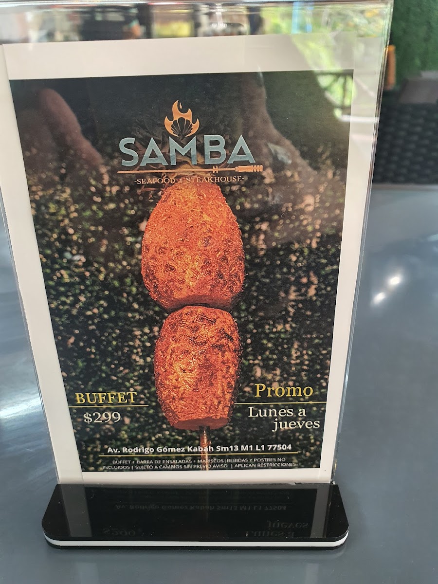 Samba Seafood & Steakhouse Photo Menu 1