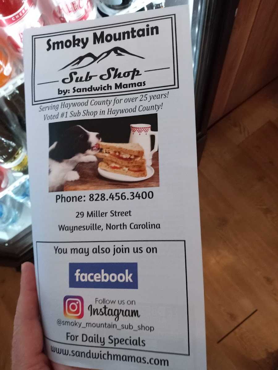 Smoky Mountain Sub Shop by Sandwich Mamas Photo Menu 8