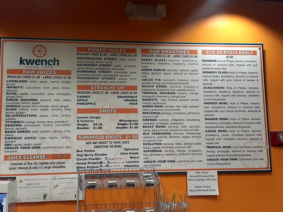 Kwench Juice Cafe Photo Menu 3