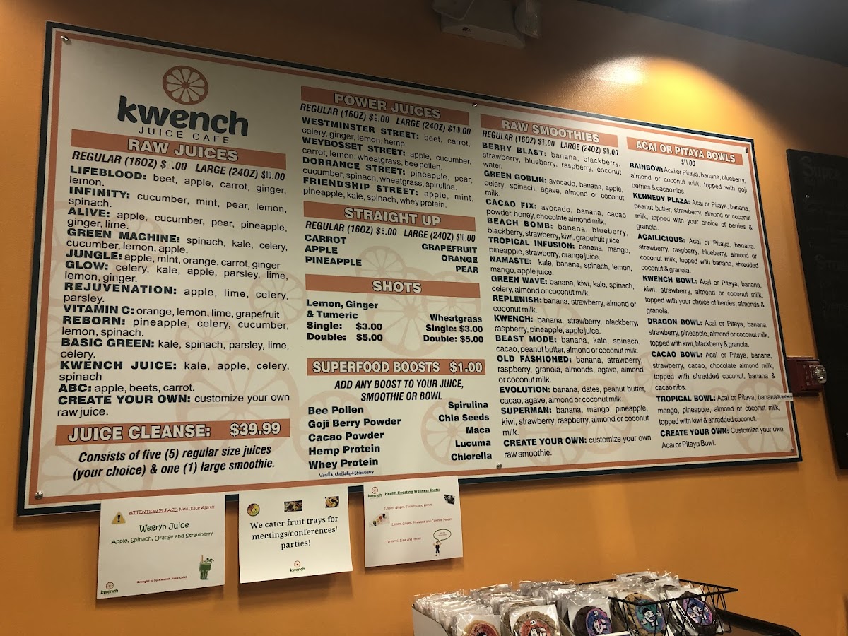 Kwench Juice Cafe Photo Menu 5