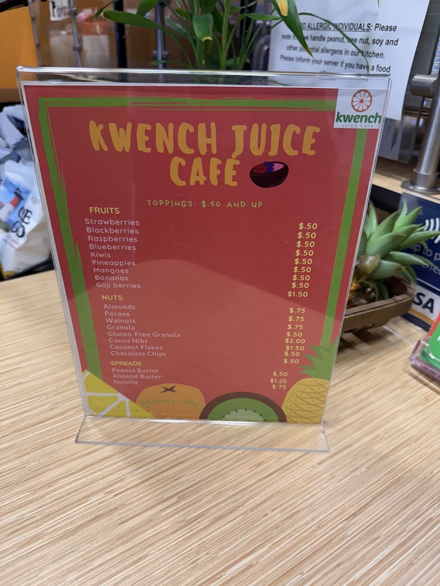 Kwench Juice Cafe Photo Menu 6