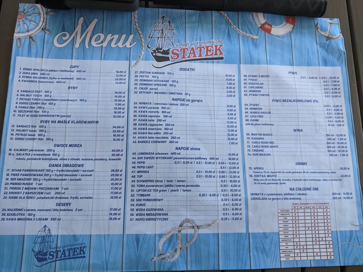 Restauracja STATEK Photo Menu 10