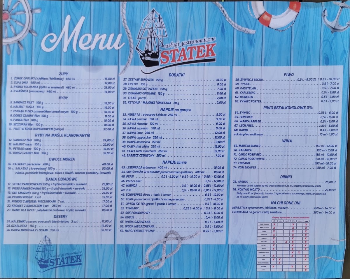 Restauracja STATEK Photo Menu 7