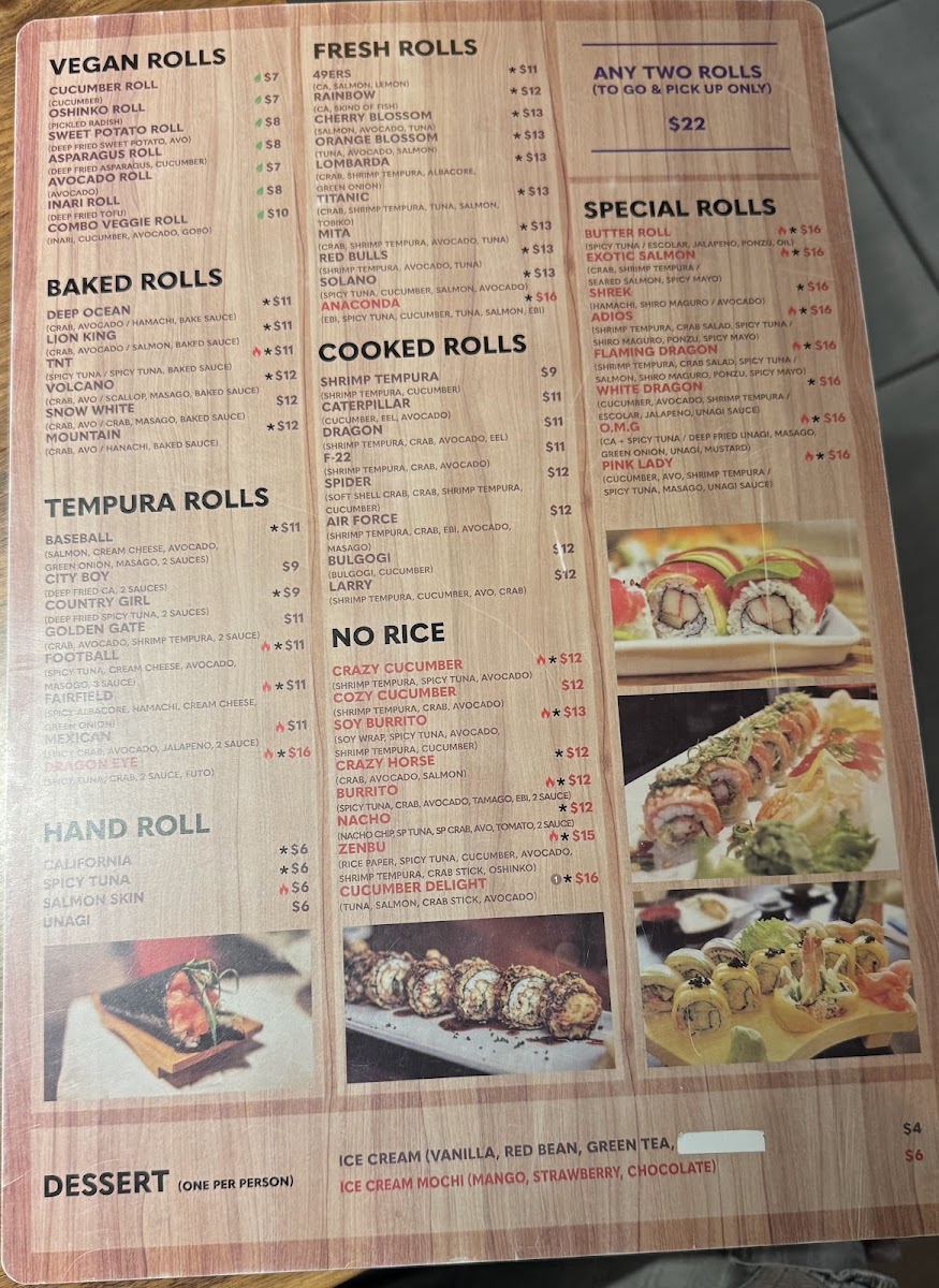 Tsunami sushi Photo Menu 3
