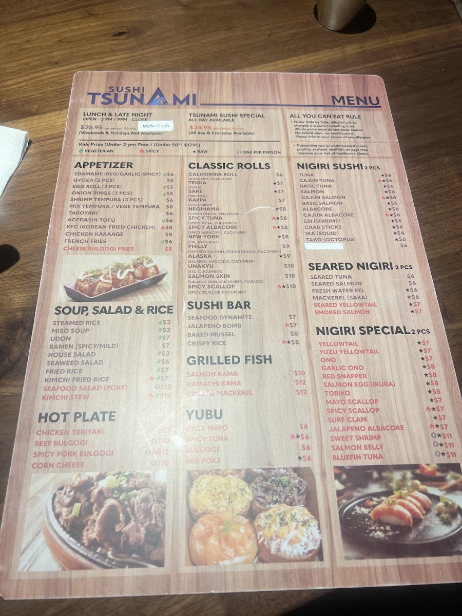 Tsunami sushi Photo Menu 5