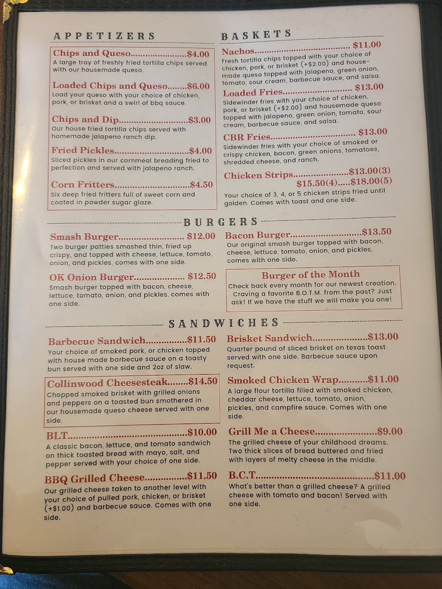 Q Barbecue Co. Photo Menu 5