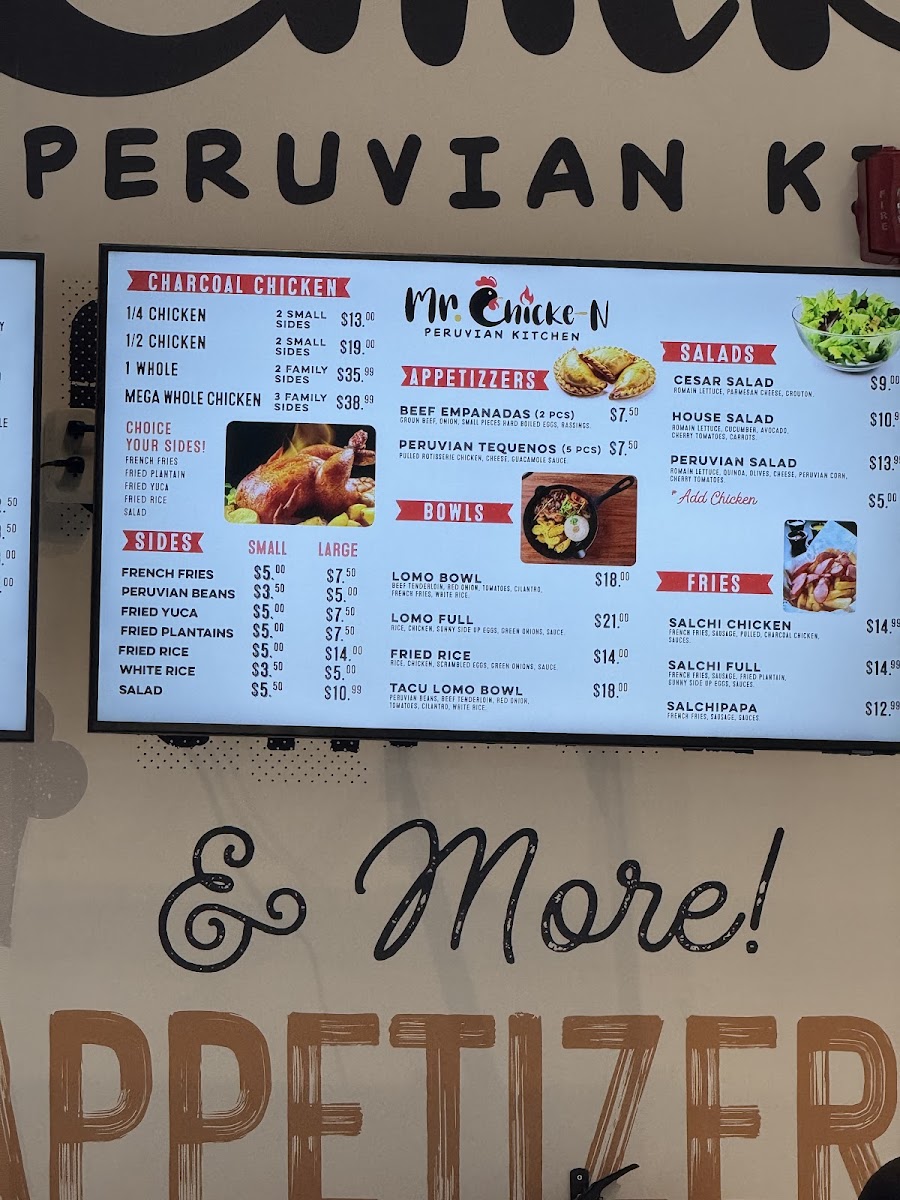 Mr. Chicken peruvian restaurant Photo Menu 4