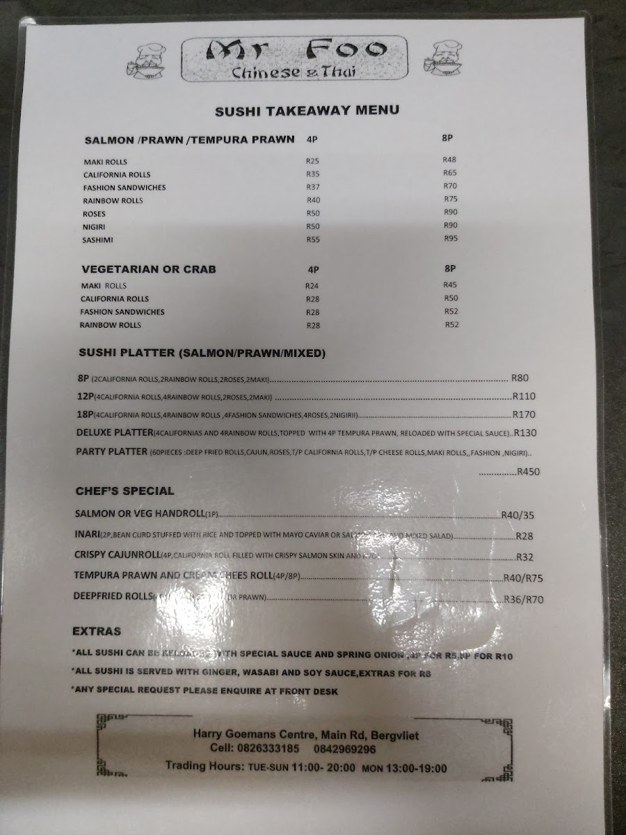 Mr Foo Chinese & Thai Take Out Photo Menu 5