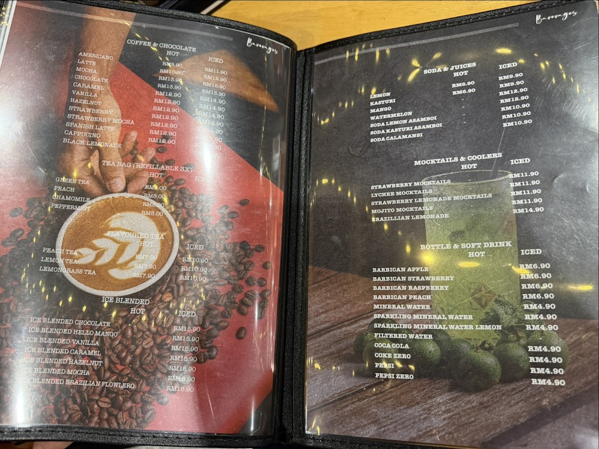 FLOW BANGI Smoke & Brew Photo Menu 1