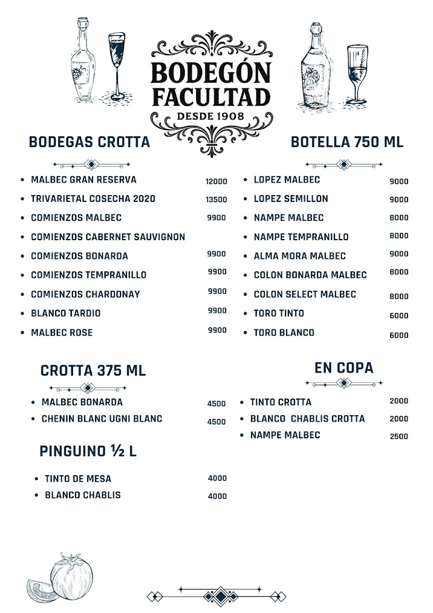 Bodegón Antigua Facultad Photo Menu 6