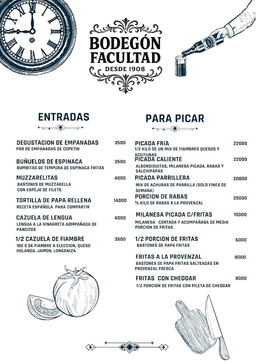 Bodegón Antigua Facultad Photo Menu 7