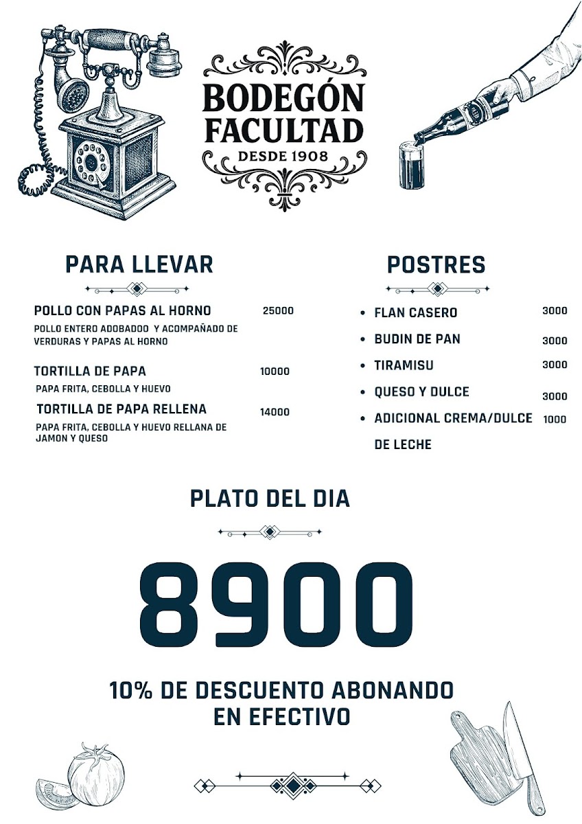 Bodegón Antigua Facultad Photo Menu 8