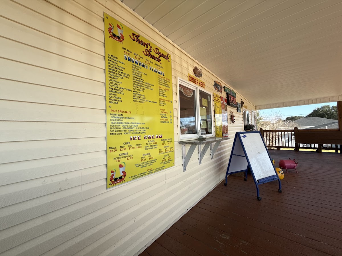 Sheri’s Snack Shack Photo Menu 1