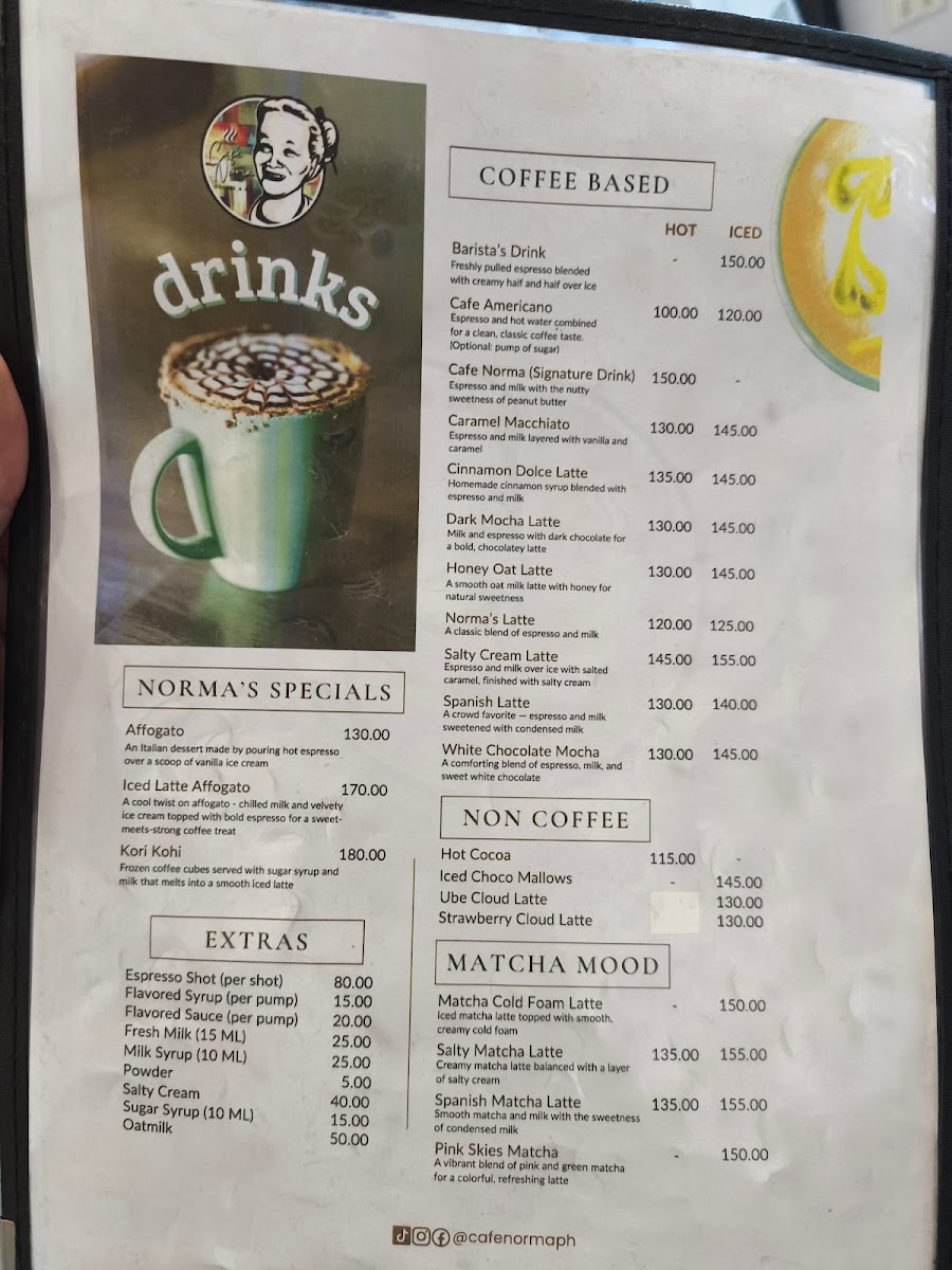 Cafe Norma PH Photo Menu 1