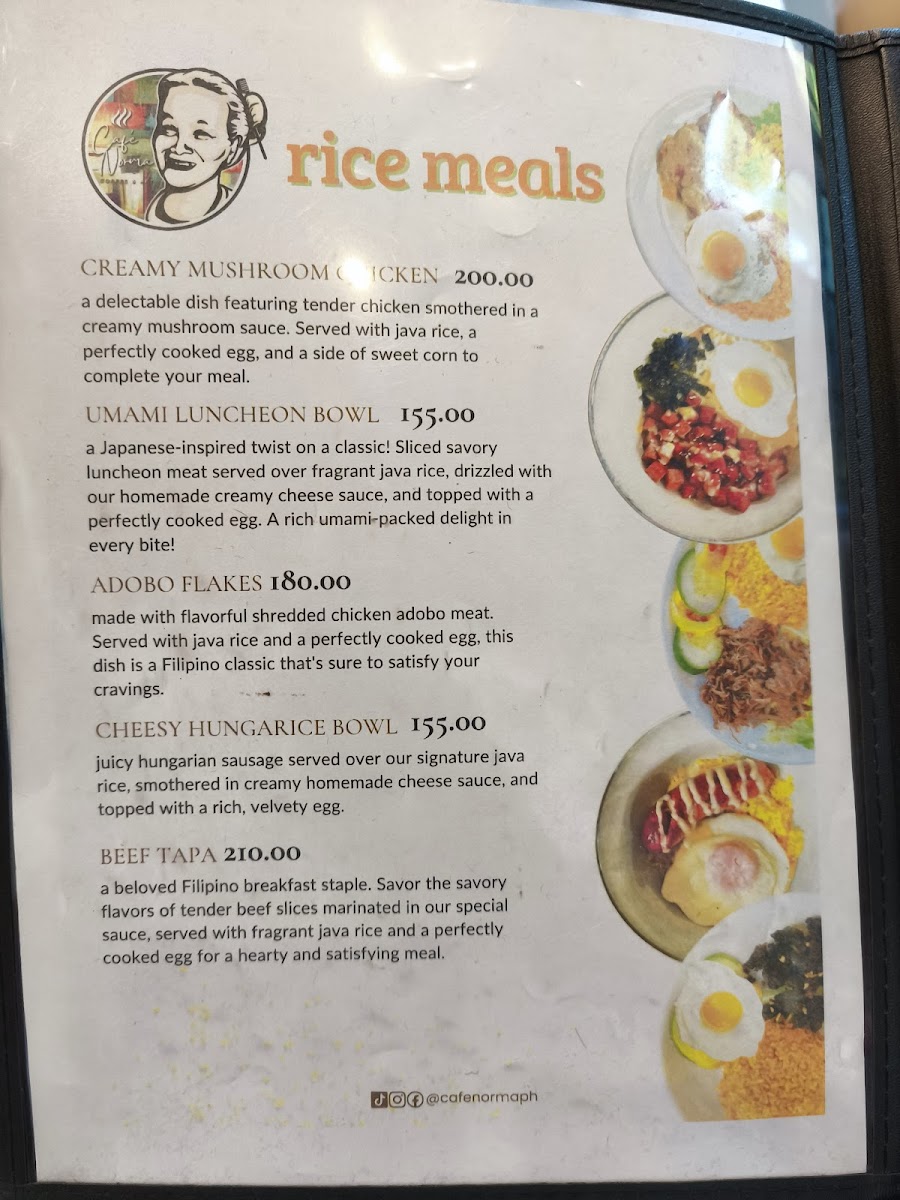 Cafe Norma PH Photo Menu 2