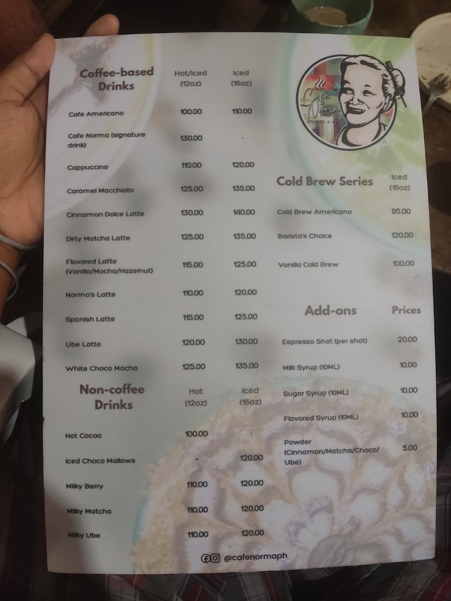 Cafe Norma PH Photo Menu 4