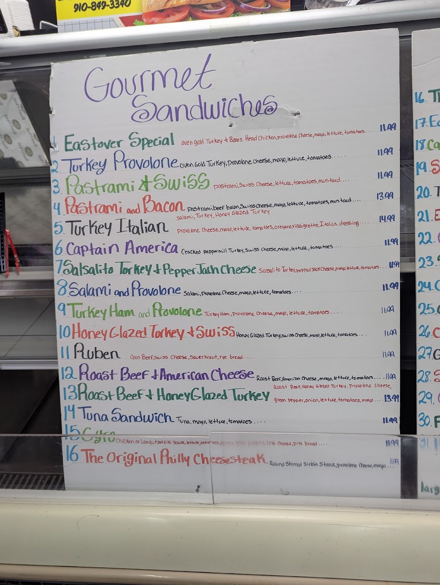 Eastover Deli & C-Store Photo Menu 7