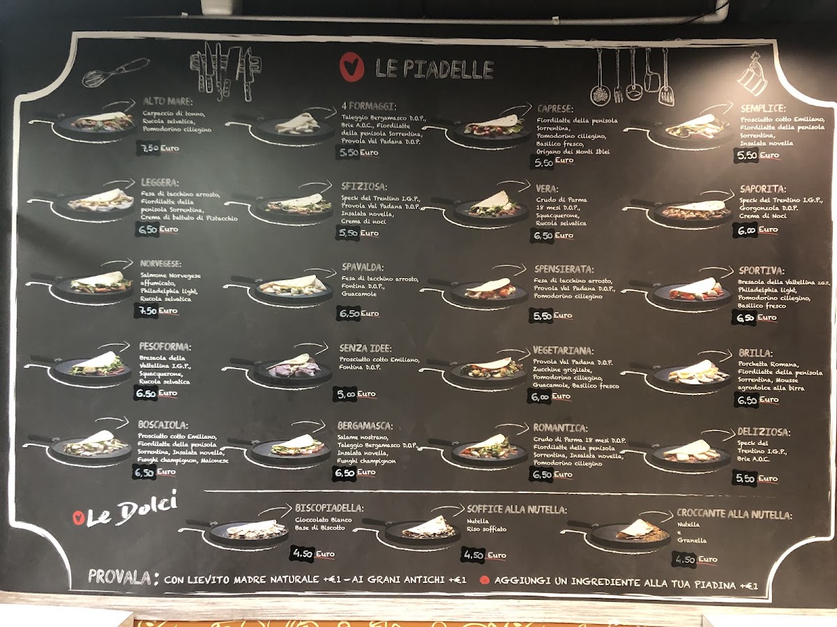 La Piadella Photo Menu 5