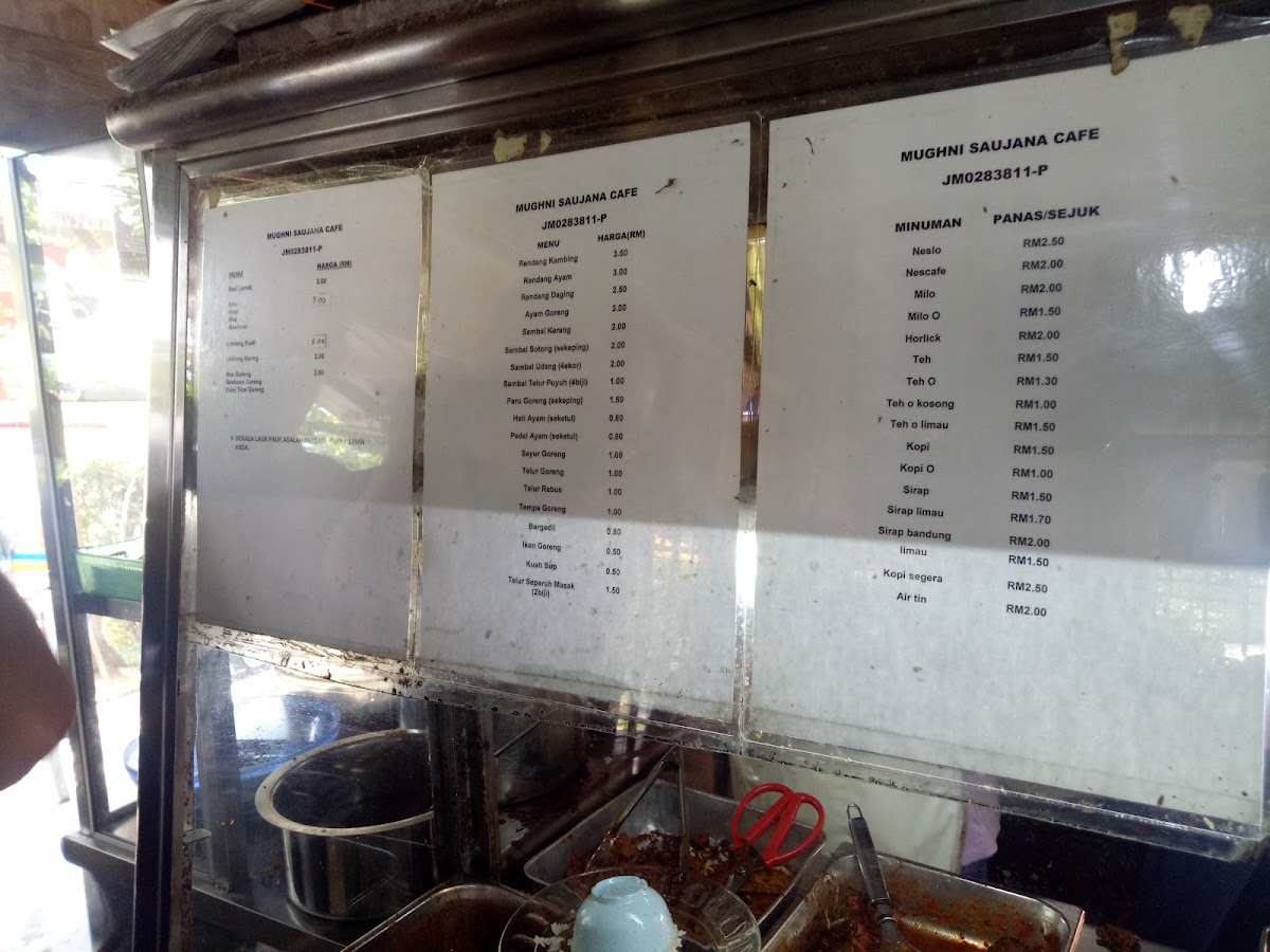 Mughni Saujana Cafe Photo Menu 2