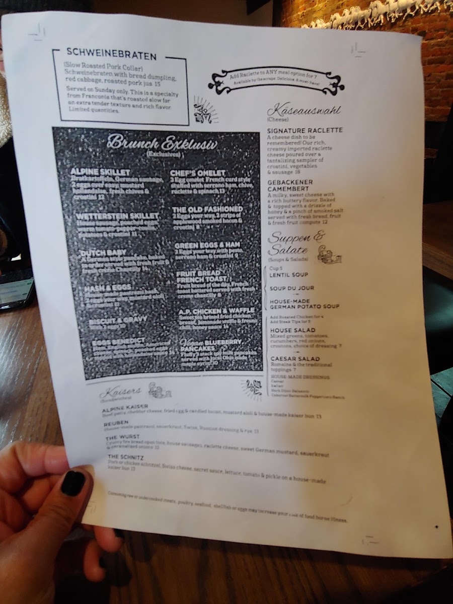 Alpine Restaurant & Bar Photo Menu 1