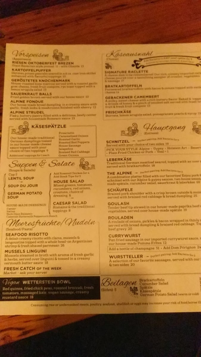 Alpine Restaurant & Bar Photo Menu 5