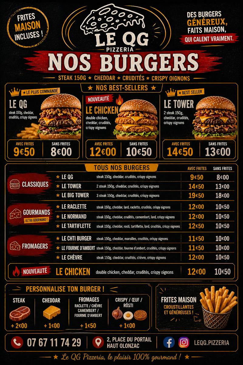 Pizzeria le QG Photo Menu 1